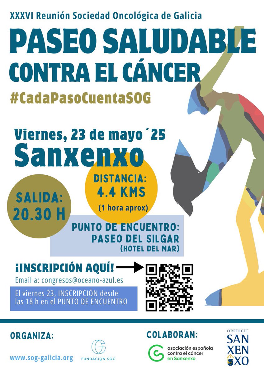 SOG-Galicia (@sog_galicia) on Twitter photo “Cada paso cuenta”
Porque cada paso suma, porque el movimiento es vida.
📍 Sanxenxo se une a esta iniciativa convocada por #Sog2025 <a href="/GABI_begonha/">Begoña Graña Suárez</a>
Para más información, contacta con la Secretaría Técnica, <a href="/OceanAZUL/">Océano Azul Comunicación</a>
Colaboran:
<a href="/concello_sxx/">Concello de Sanxenxo</a> <a href="/ContraCancerEs/">Asociación Española Contra el Cáncer</a> #Pontevedra “Cada paso cuenta”
Porque cada paso suma, porque el movimiento es vida.
📍 Sanxenxo se une a esta iniciativa convocada por #Sog2025 <a href="/GABI_begonha/">Begoña Graña Suárez</a>
Para más información, contacta con la Secretaría Técnica, <a href="/OceanAZUL/">Océano Azul Comunicación</a>
Colaboran:
<a href="/concello_sxx/">Concello de Sanxenxo</a> <a href="/ContraCancerEs/">Asociación Española Contra el Cáncer</a> #Pontevedra