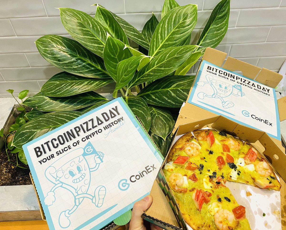 🍕🎉 Kỷ niệm Bitcoin Pizza Day - Một lát cắt lịch sử!🎉🍕 Cám ơn  @CoinExVietnam đã gửi pizza đến để ăn mừng ngày đặc biệt này với một chiếc  pizza thật ngon