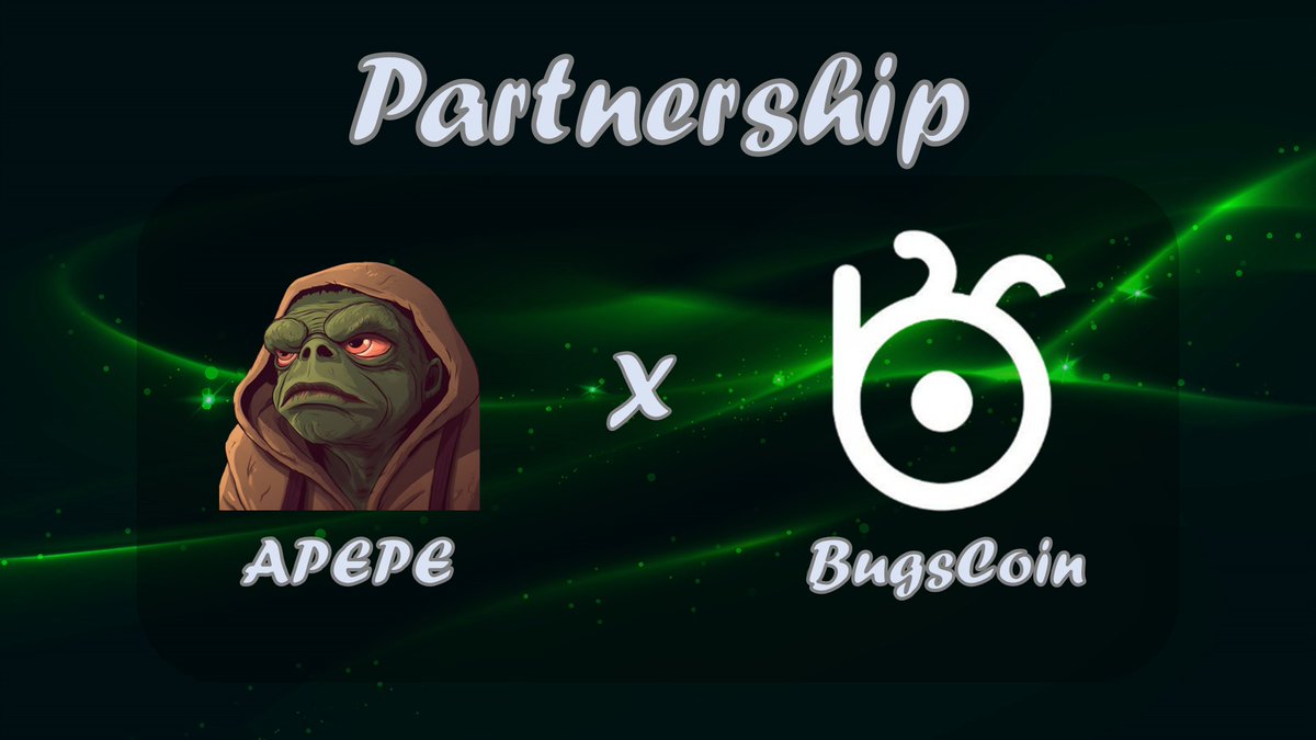 APEPE_MEME's tweet image. 🐸 @APEPE_MEME announces a partnership with @bugscoin_bgsc 🙊

BugsCoin is a Web3-based investment education and simulated trading platform designed to help users learn trading skills risk-free while earning rewards.

BugsCoin joins the APEPE herd!🐵🐵