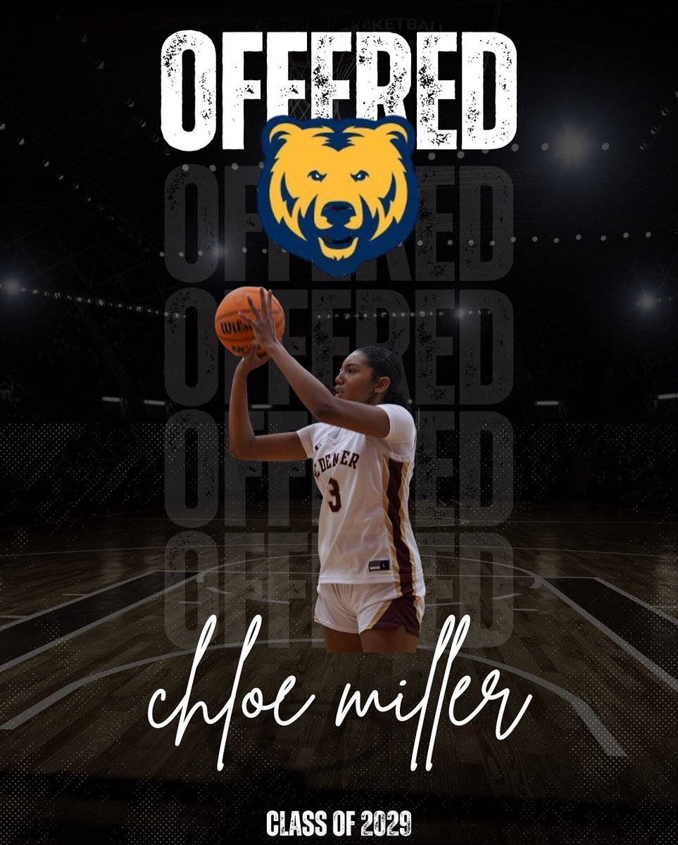 Chloe Miller (@chlomill03) on Twitter photo Excited & blessed to announce my first D-I offer, from the <a href="/UNC_BearsWBB/">UNC Bears WBB</a> . Thank you to Coach Mattio & staff for believing in me and giving me this opportunity! Thank you to <a href="/BCDenver_WBB/">BC Denver Basketball Club</a> for providing a platform for me to showcase my skills. Go Bears! Excited & blessed to announce my first D-I offer, from the <a href="/UNC_BearsWBB/">UNC Bears WBB</a> . Thank you to Coach Mattio & staff for believing in me and giving me this opportunity! Thank you to <a href="/BCDenver_WBB/">BC Denver Basketball Club</a> for providing a platform for me to showcase my skills. Go Bears!