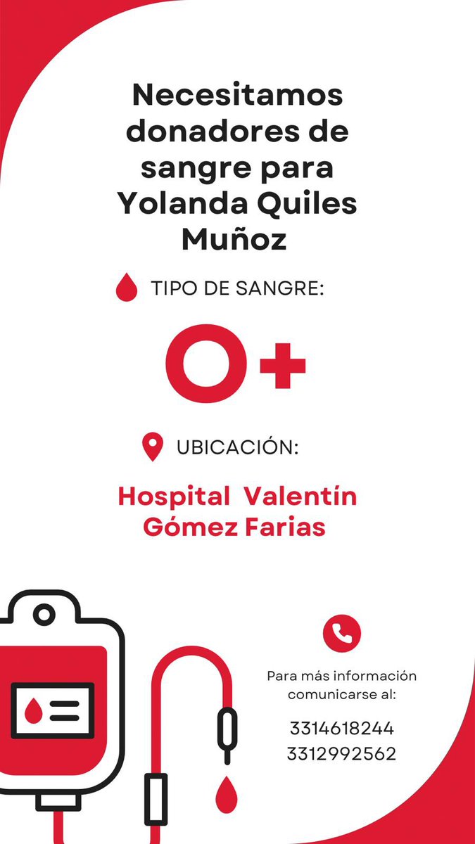 Necesito de su ayuda para conseguir donadores para que puedan operar a mi tía, se los agradecería muchísimo 🙏