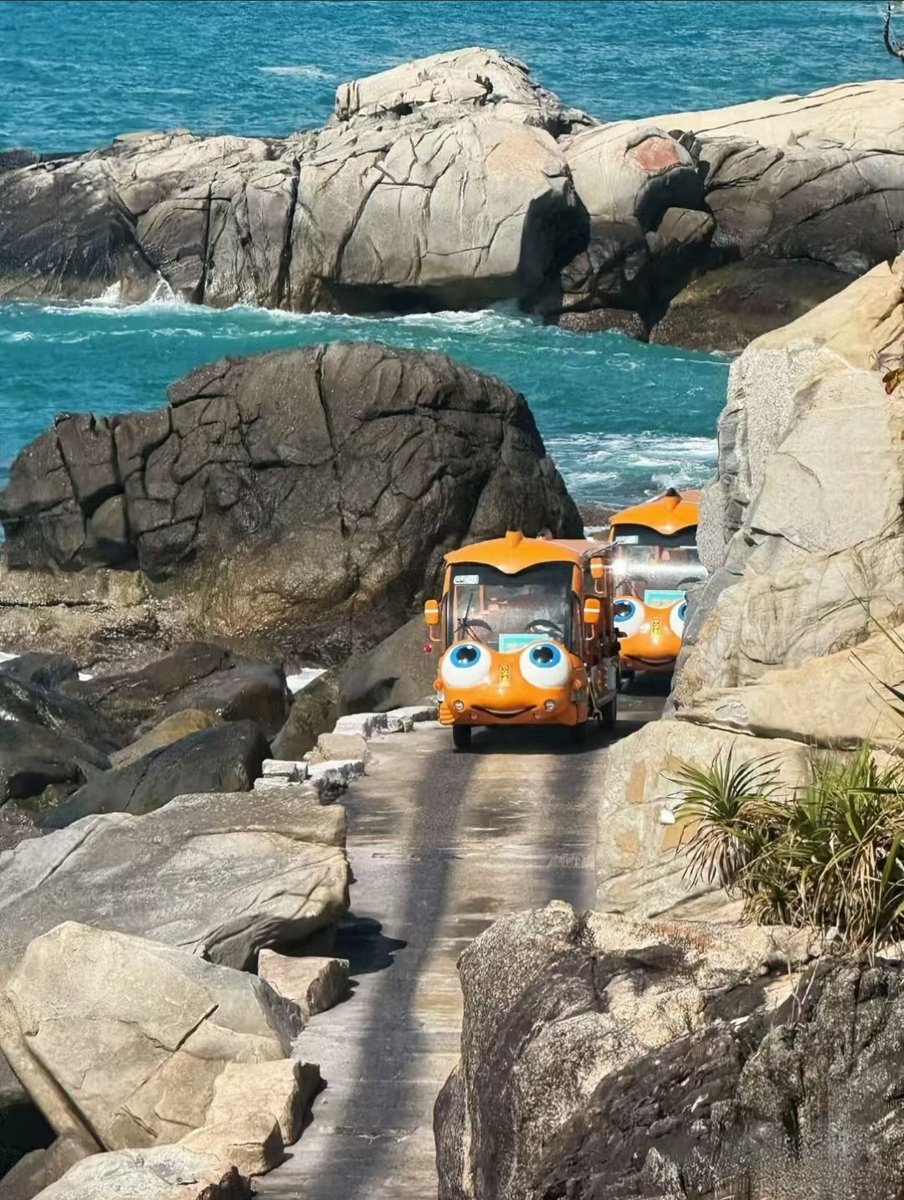 阳光沙滩大海小火车美极了