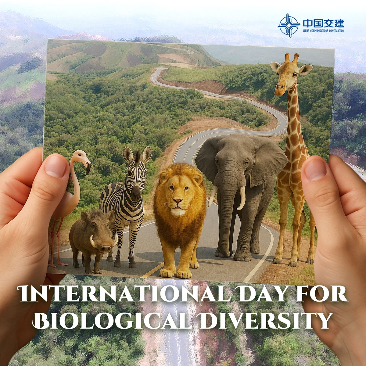 CCCC_Tanzania's tweet photo. In Tanzania, #CCCC walks with nature to build a greener home.
From #lions and #giraffes to #elephants, #rhinos, and #flamingos — these incredible creatures are our neighbors.
Together, let's protect the biodiversity that makes this land so extraordinary. https://t.co/OdUTnnKaYG