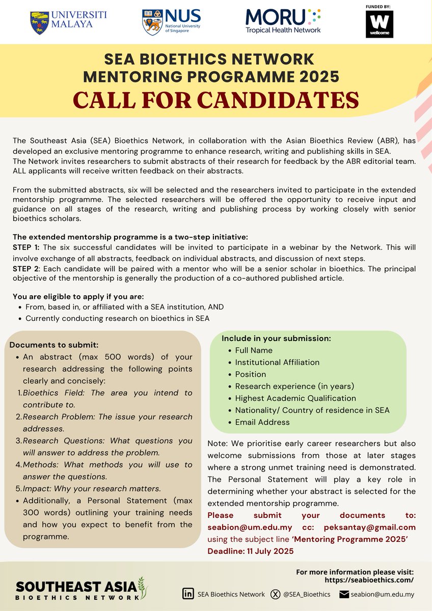 Southeast Asia Bioethics Network tweet media