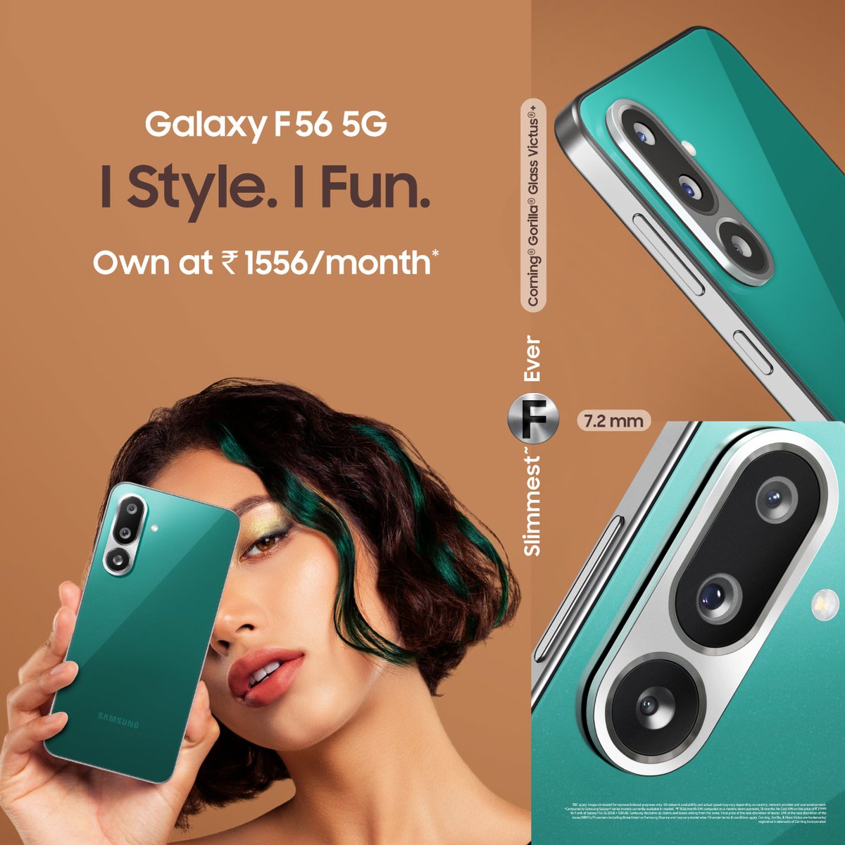 𝐏𝐚𝐫𝐚𝐝𝐨𝐱 (@iparadox) on Twitter photo Waist goals? Nah! Phone goals? Oh yes! #SamsungGalaxyF56 5G is 7.2mm, easy to hold and easier to flaunt. Get yours now for ₹ 1556/month on samsung.com. #IstyleIfun #SlimmestGalaxyF #LoveForGalaxyF56 #Samsung <a href="/SamsungIndia/">Samsung India</a> Waist goals? Nah! Phone goals? Oh yes! #SamsungGalaxyF56 5G is 7.2mm, easy to hold and easier to flaunt. Get yours now for ₹ 1556/month on samsung.com. #IstyleIfun #SlimmestGalaxyF #LoveForGalaxyF56 #Samsung <a href="/SamsungIndia/">Samsung India</a>