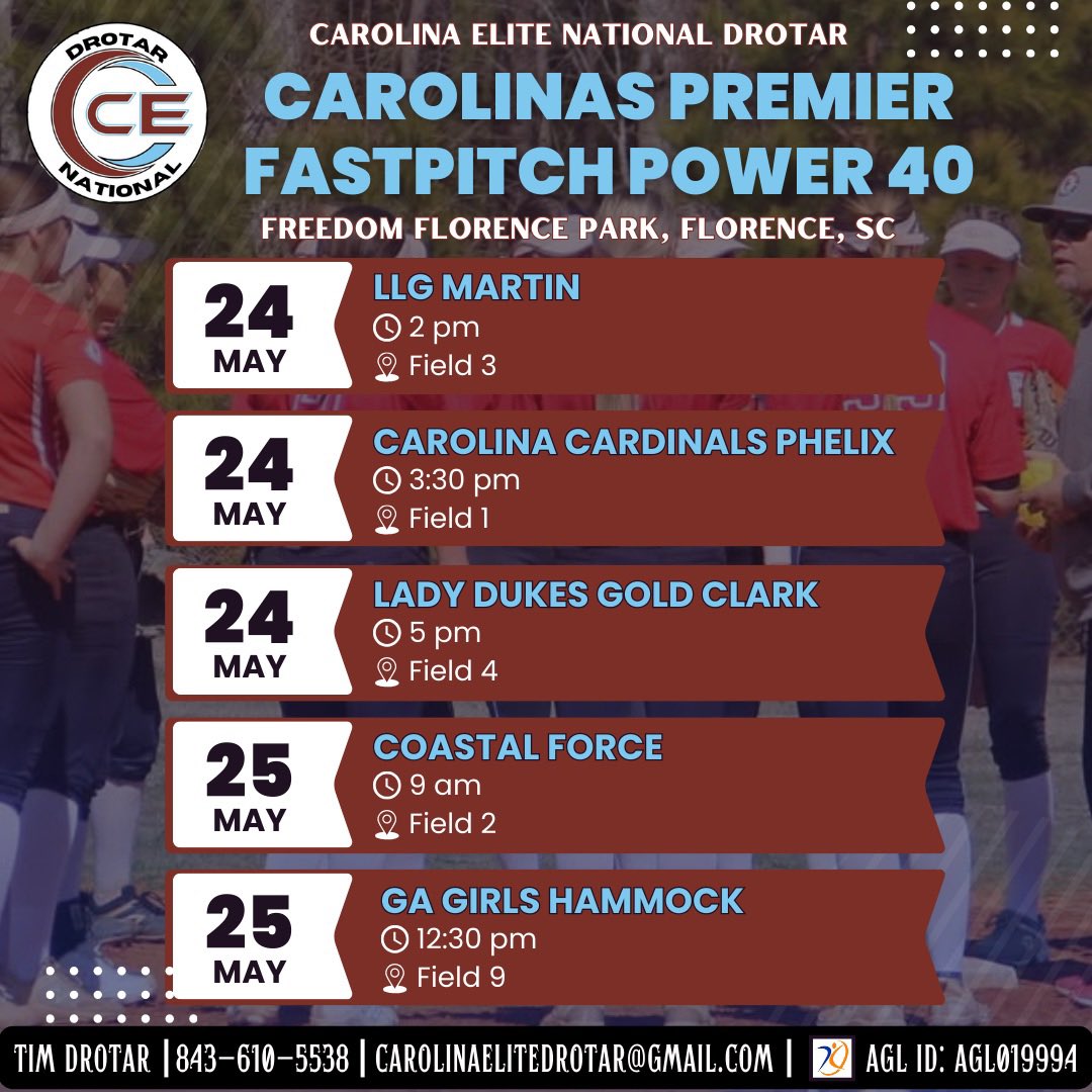 Reagan Rowsey 2027 (@reaganrowsey) on Twitter photo Ready to kick off our summer schedule at home this weekend with <a href="/CESC_Drotar/">Carolina Elite National Drotar</a>! Summer schedule loading… ❤️ Ready to kick off our summer schedule at home this weekend with <a href="/CESC_Drotar/">Carolina Elite National Drotar</a>! Summer schedule loading… ❤️
