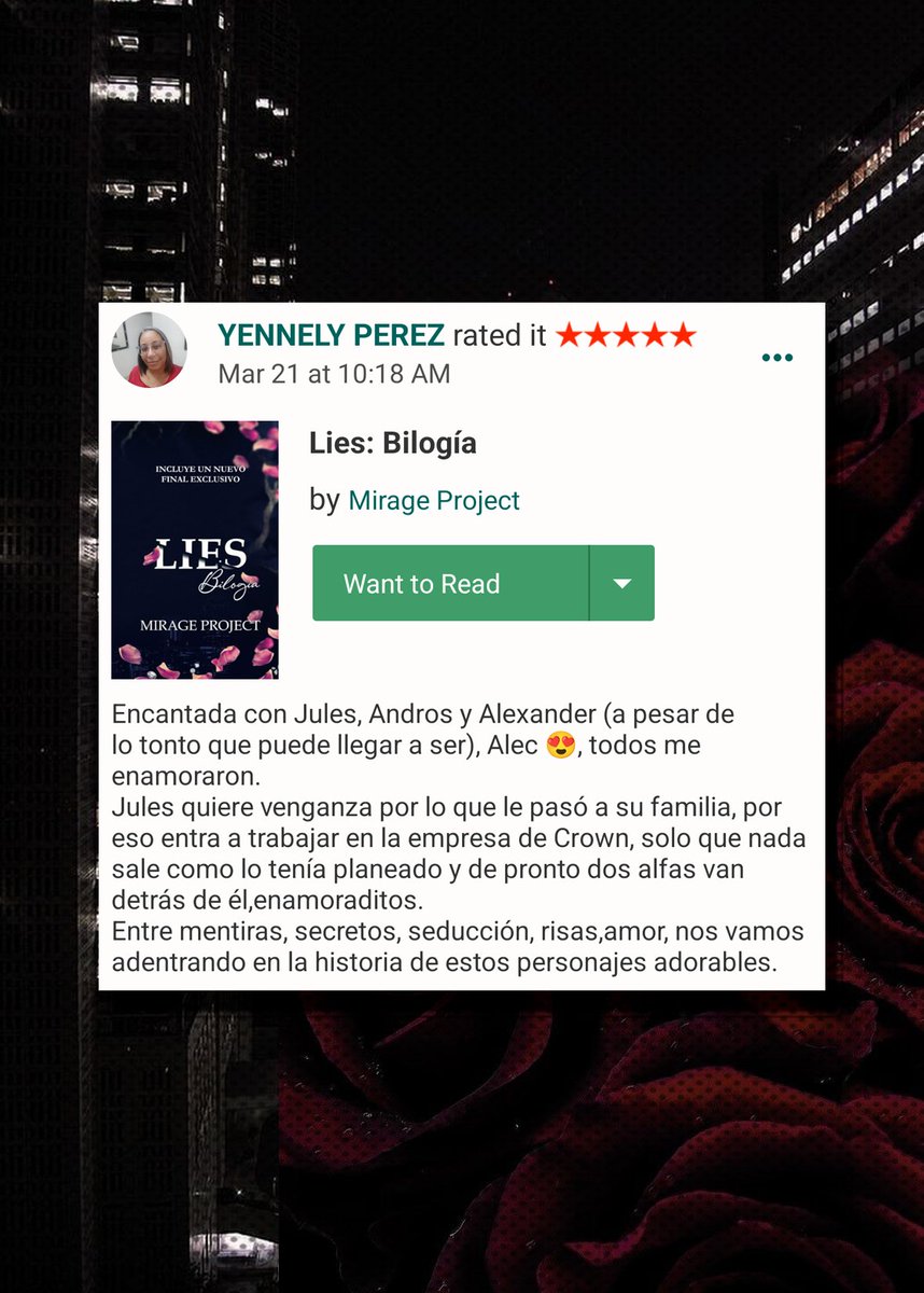 mirage69project's tweet photo. Gracias de corazón, Yennely, por tomarte el tiempo de compartir tus impresiones sobre Lies. Me hace muchísima ilusión saber que esta historia te llegó, y que Jules, Andros y Alexander encontraron un rinconcito en tu corazón💖🙏🏻
#omegaverse 
#mmromance https://t.co/vIzybDcPzK