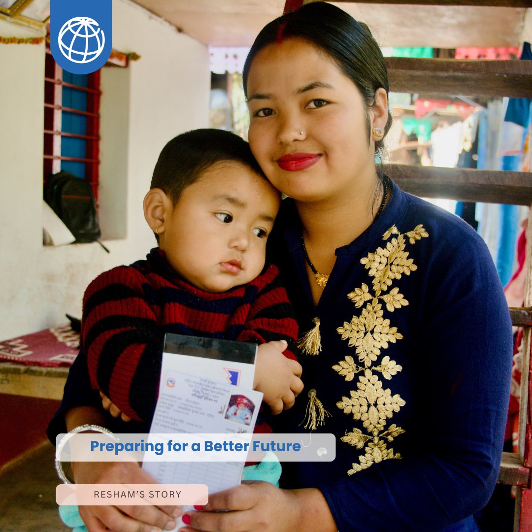 Nirmala, from Ilam In Nepal, wants to save as much as she can for her children’s future. 
The World Bank’s support in delivering social security allowance into bank accounts in Nepal is helping her family in this journey.
➡️  wrld.bg/430v50VWjJE