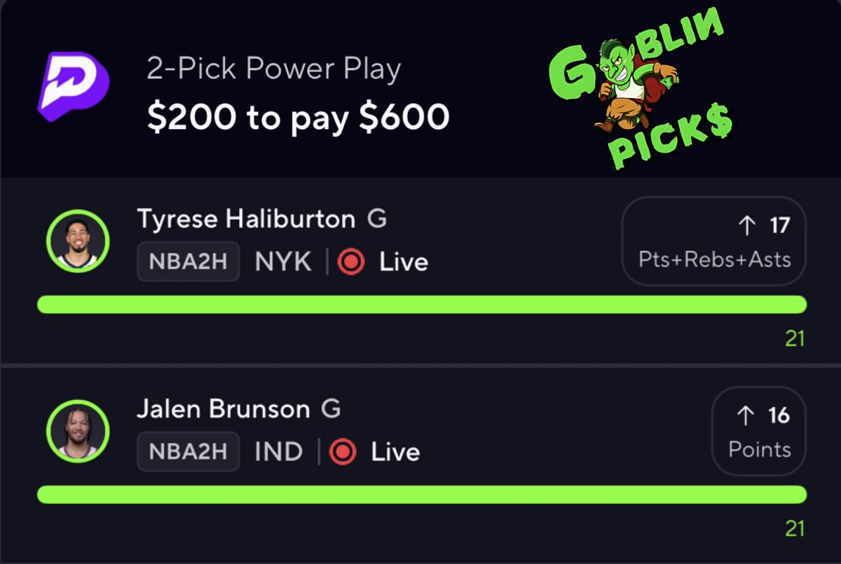 PotdPrizepicks's tweet image. $50 to 1 person who LIKES💚

Taxes, Death &amp;amp; Goblin 2H✅✅✅

We Cashed 2H WNBA✅ yesterday
We Cashed 2H Soccer✅ today
We Cashed 2H NBA✅ today

🔥3/3✅ in the last 2 days on 2H for FREE🔥