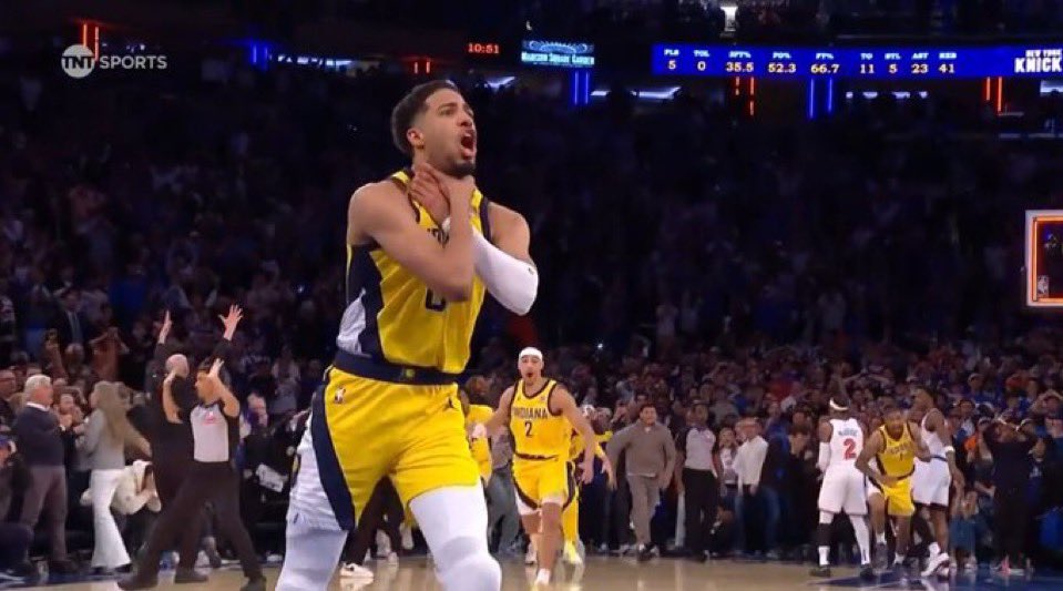 NBA teams in last 20 years to win a road playoff game after being down by 14+ points with less than three minutes left in the 4th quarter: 

The Pacers tonight. 

That’s it.