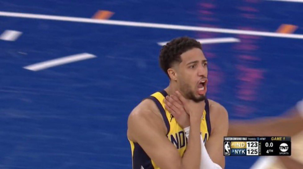 The New York Knicks' choke job today needs to be studied  #WhatTheHaliburton #NewYorkBRICKS