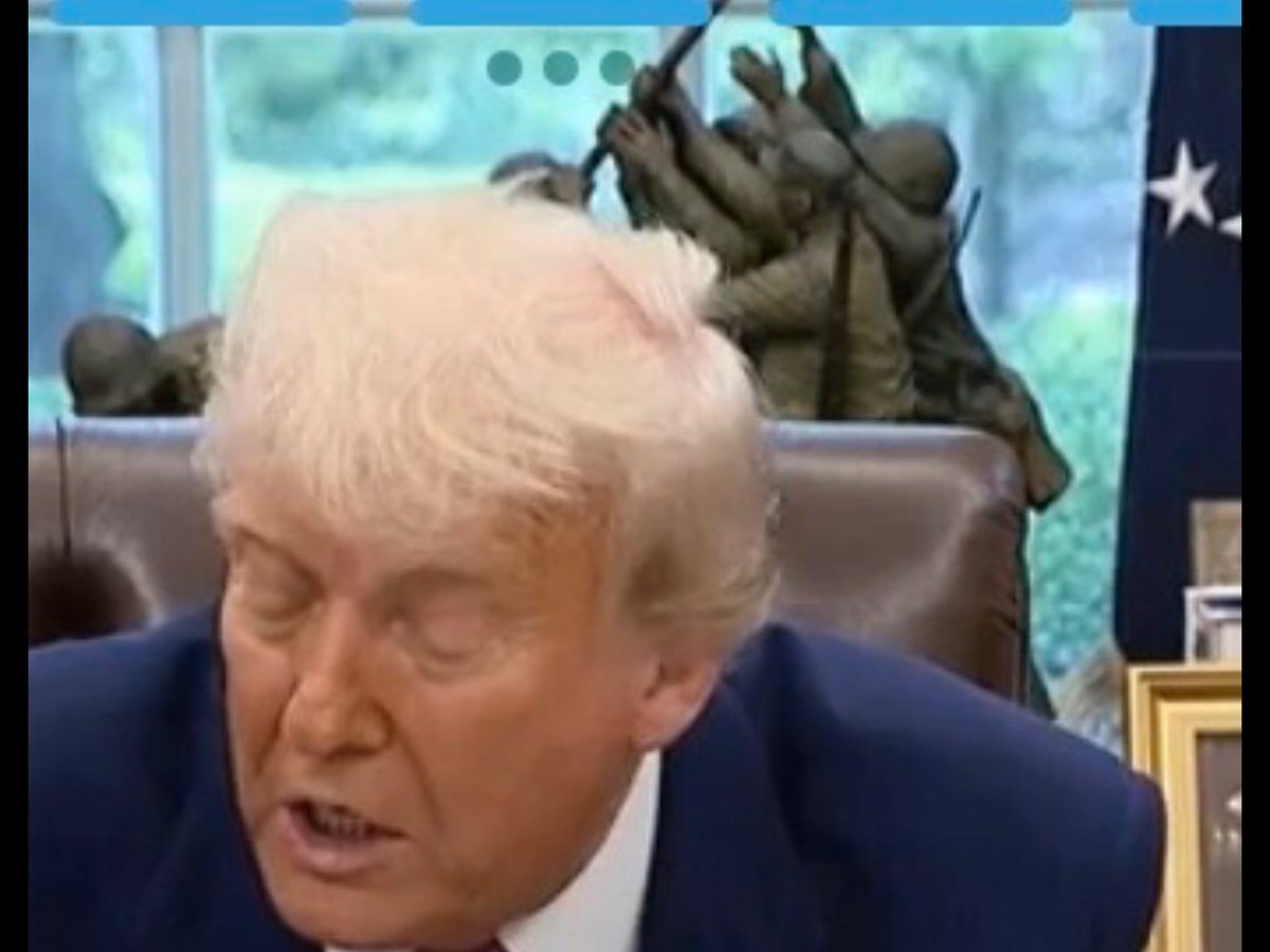 Phil, simply Phil (@phil_vcsa) on Twitter photo So the orang @Potus <a href="/realDonaldTrump/">Donald J. Trump</a> talks of his ‘golden dome of defence’ whilst his own ‘golden locks’ recede. He’s looking quite bald under his comb over. Anyone agree? Expect an orange globe on the USA guy soon. 😂😂 So the orang @Potus <a href="/realDonaldTrump/">Donald J. Trump</a> talks of his ‘golden dome of defence’ whilst his own ‘golden locks’ recede. He’s looking quite bald under his comb over. Anyone agree? Expect an orange globe on the USA guy soon. 😂😂