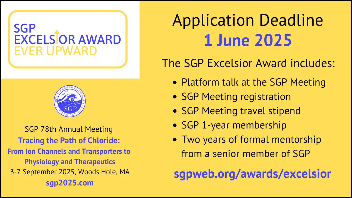 sgpweb's tweet image. 🚨The application deadline for the 2025 SGP Excelsior Award is soon: 1 June 2025. For more information and to apply, visit sgpweb.org/awards/excelsi….