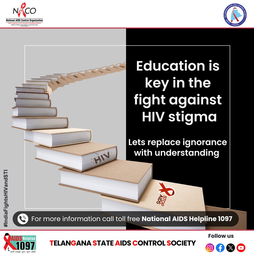 TGSACS1's tweet image. 🧠 Education is the key in the fight against HIV stigma
Let’s break the silence. Let’s replace ignorance with understanding.
#EndHIVStigma #IndiaFightsHIV #StopTheStigma #HIVAware #KnowYourStatus #BreakTheSilence #SupportDontJudge #ParentingTips #HIVAwareness #HIVPrevention