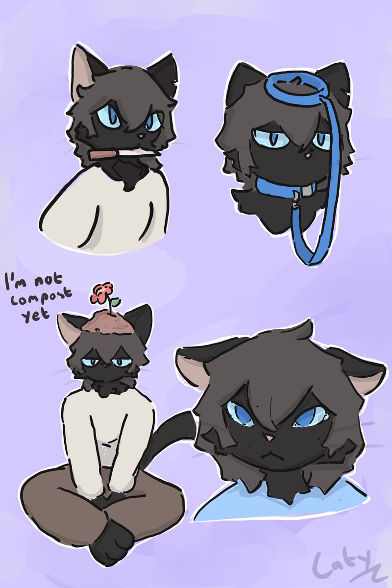 Nine doodles (1/2)
For <a href="/SH_4RK/">🦈</a> :3

#furry #digitalart