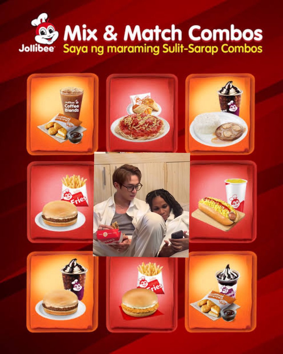 Mas pinasulit sa jollibee dahil sa mix &amp; match 

NIKOLAS FOR JOLLIBEE

<a href="/hardheadedniko/">Niko Badayos</a> <a href="/Patricialourel/">Patricialourel</a> <a href="/Jollibee/">Jollibee</a>