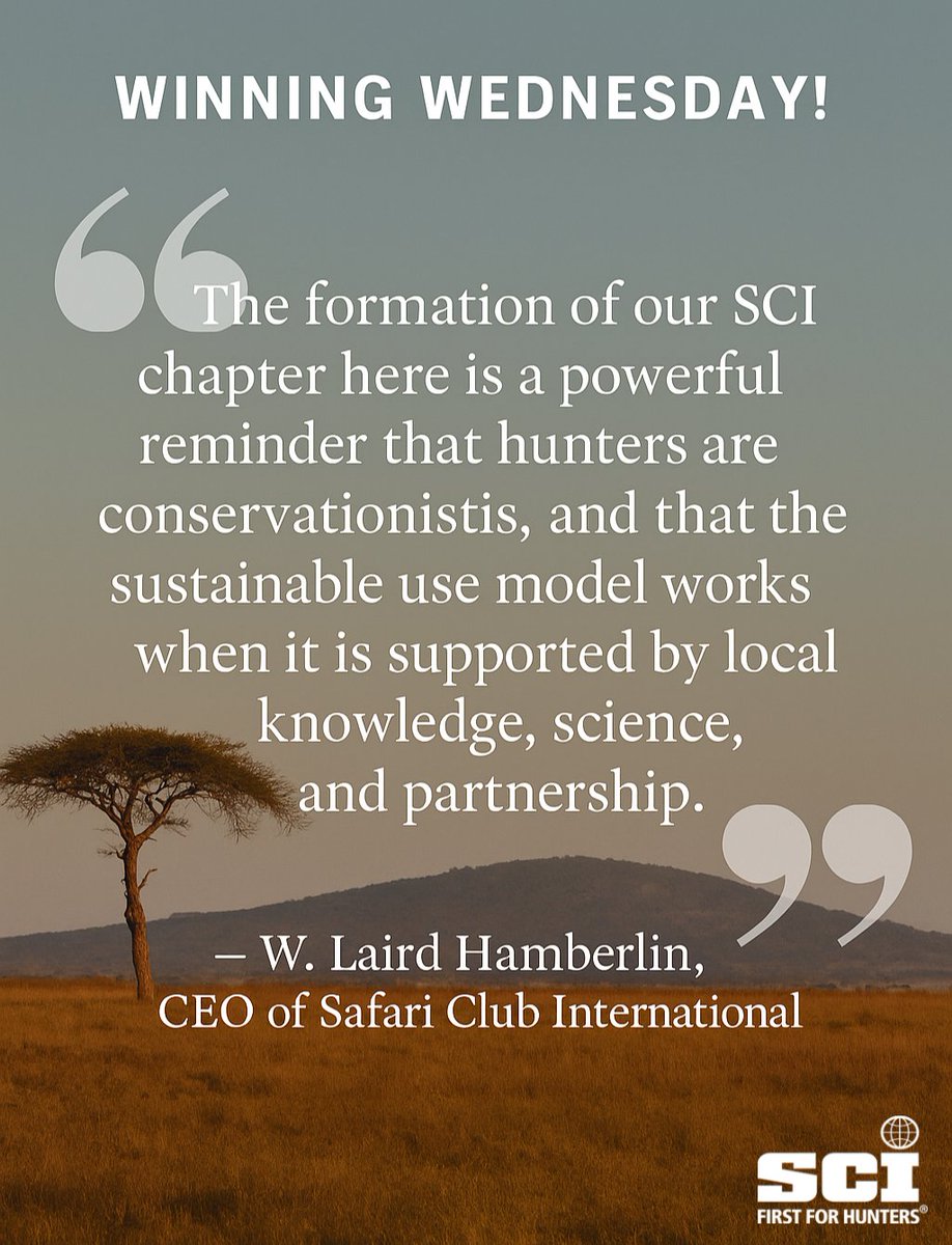 🌍 Winning Wednesday! 🌍

Safari Club International Launches New Chapter in Zambia to Strengthen Conservation and Hunting Advocacy in Southern Africa

We’re proud to announce the official formation of the SCI Zambia Chapter—another major step in our growing presence across Africa