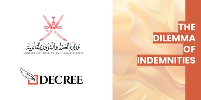 We are delighted to invite you to a seminar titled “The Dilemma of Indemnities” generously hosted by the MJLA. The seminar will be delivered by Salim Al-Sinawi on Wednesday, 28 May 2025, at the theatre of the Ministry of Justice and Legal Affairs.

buff.ly/q4uYrXv