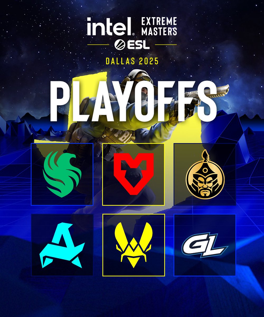 ESL Counter-Strike (@eslcs) on Twitter photo THE #IEM DALLAS 2025 PLAYOFFS ARE LOCKED IN ๐ต๐
<a href="/TeamVitalityCS/">Team Vitality CS</a>
<a href="/mousesports/">MOUZ</a>
<a href="/FalconsEsport/">Falcons Esports</a>
<a href="/1mongolz/">The MongolZ</a>
<a href="/AuroraCS2_GG/">Aurora CS2</a>
<a href="/GamerLegion/">GamerLegion</a> THE #IEM DALLAS 2025 PLAYOFFS ARE LOCKED IN ๐ต๐
<a href="/TeamVitalityCS/">Team Vitality CS</a>
<a href="/mousesports/">MOUZ</a>
<a href="/FalconsEsport/">Falcons Esports</a>
<a href="/1mongolz/">The MongolZ</a>
<a href="/AuroraCS2_GG/">Aurora CS2</a>
<a href="/GamerLegion/">GamerLegion</a>