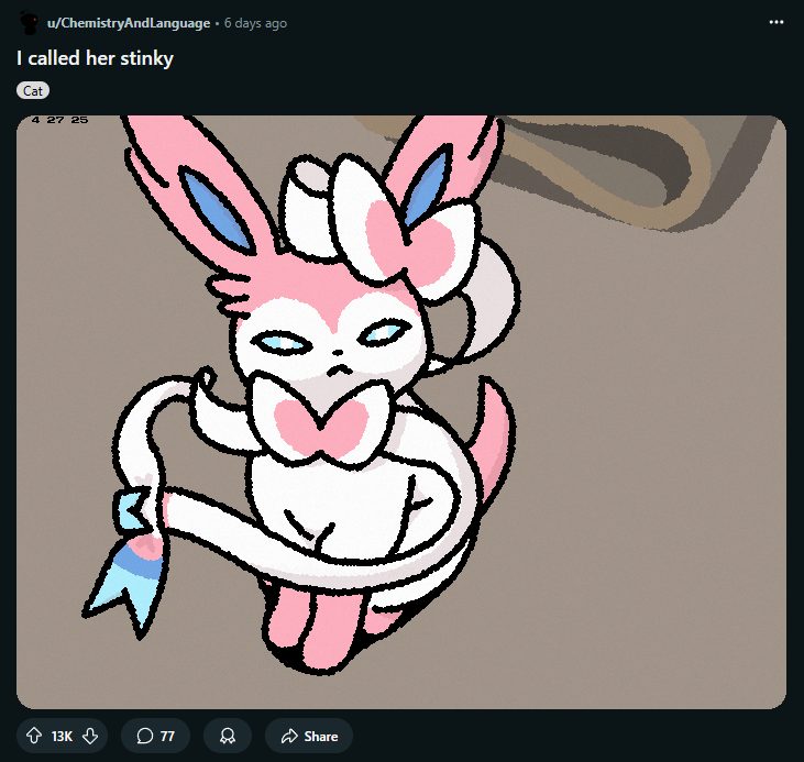 verdantlightnin's tweet photo. an offended #sylveon
#pokemonfanart https://t.co/CAlcECA0KV