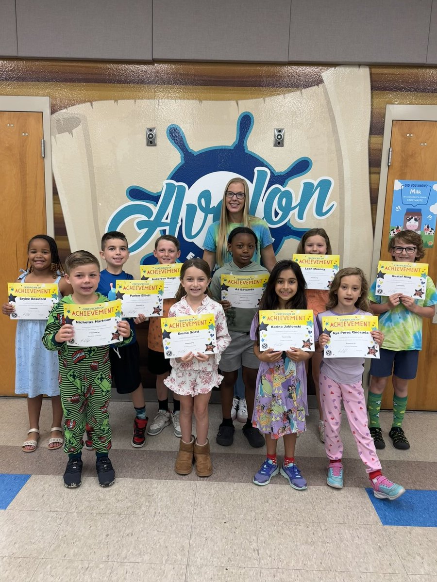 Our K-2 April Terrific Kids demonstrated critical thinking and honesty. Congratulations! #WeAreAvalon