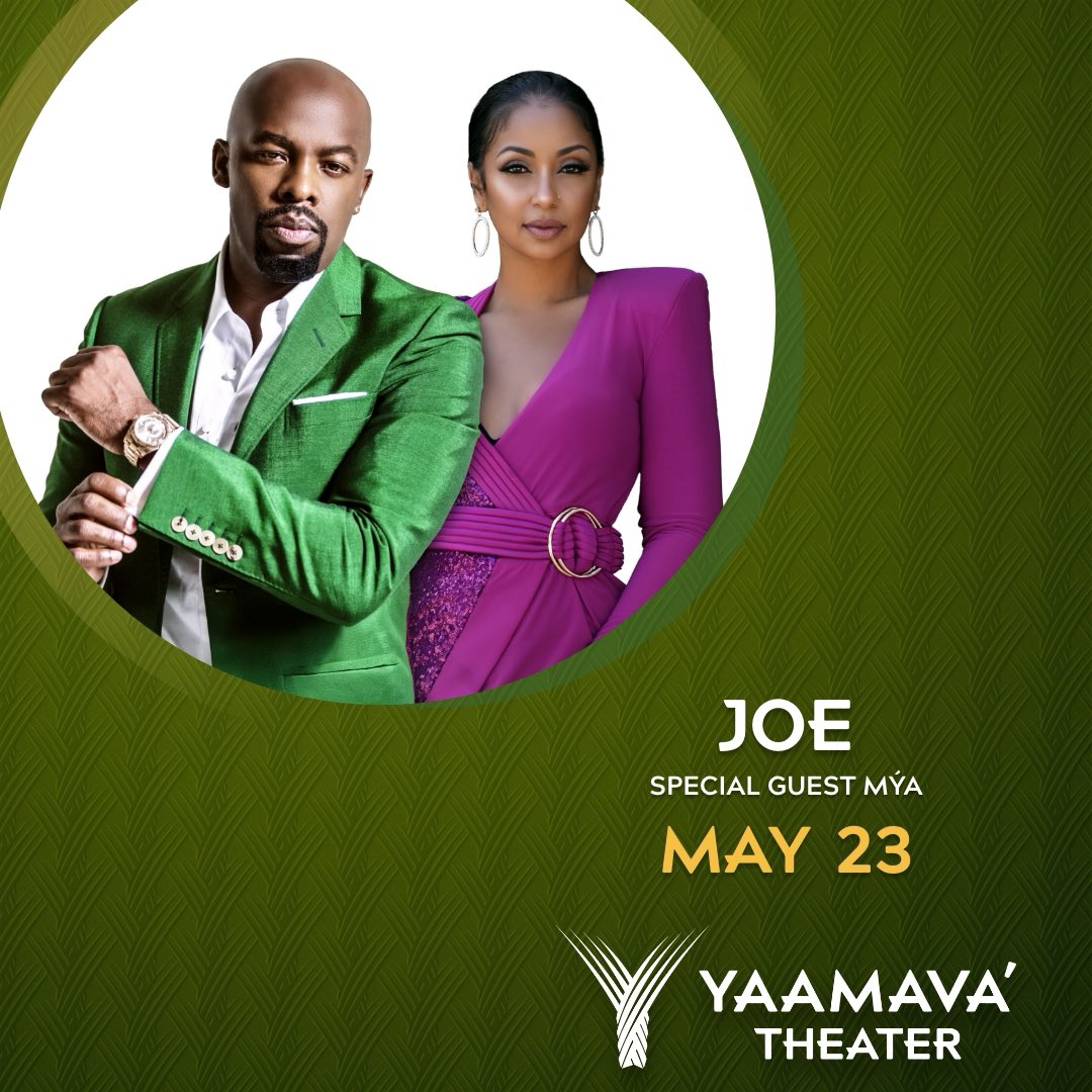 Hey #Highland #CA 👋🏽 
Can’t wait to see you this #Friday #May23 for a live R&amp;B music experience at @yaamava 🎭 with @therealjoethomas 🎵🪩 🎤🥁🎹🎸🔊💃🏽 🎫 Yaamava.com

#joe #joethomas #mya #planet9 #myaplanet9💋 #yaamava #may #live #music
