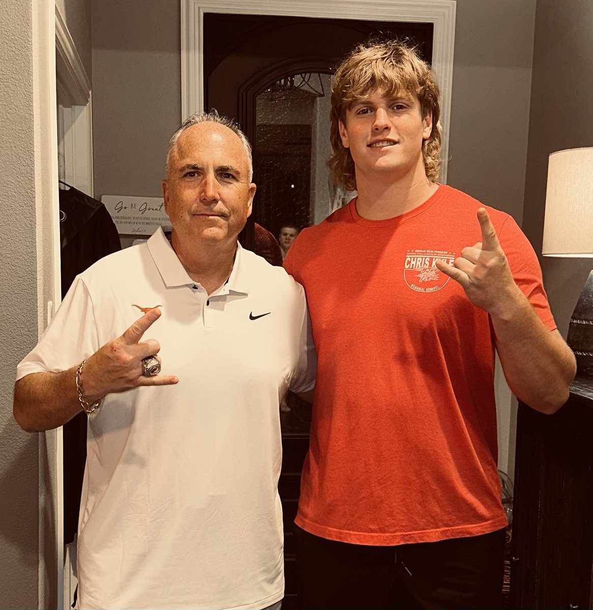 Zaden Krempin (@zadenkrempin) on Twitter photo Thank you <a href="/KJJFlood/">Kyle Flood</a> for spending the evening with my family. #Hookem🤘🏼 <a href="/TexasFootball/">Texas Football</a> <a href="/ProsperEaglesFB/">Prosper Eagles FB</a> <a href="/CoachSteamroll/">Coach Brian Thompson</a> <a href="/Coach_Hill2/">Malcolm Hill</a> <a href="/CoachSark/">Steve Sarkisian</a> <a href="/TXHRecruiting/">TexasHorn Recruiting</a> <a href="/CoachWilliamsII/">Charlie Williams</a> <a href="/OB_JasonS/">Jason Suchomel</a> <a href="/SWiltfong_/">Steve Wiltfong</a> <a href="/dctf/">Dave Campbell's Texas Football — TexasFootball.com</a> <a href="/jakob_majors/">Jake Majors</a> <a href="/DanielCruz_51/">Daniel Cruz</a> <a href="/GoosbyTrevor/">Trevor Goosby</a> <a href="/CoachGat3wood/">Derron Gatewood</a> Thank you <a href="/KJJFlood/">Kyle Flood</a> for spending the evening with my family. #Hookem🤘🏼 <a href="/TexasFootball/">Texas Football</a> <a href="/ProsperEaglesFB/">Prosper Eagles FB</a> <a href="/CoachSteamroll/">Coach Brian Thompson</a> <a href="/Coach_Hill2/">Malcolm Hill</a> <a href="/CoachSark/">Steve Sarkisian</a> <a href="/TXHRecruiting/">TexasHorn Recruiting</a> <a href="/CoachWilliamsII/">Charlie Williams</a> <a href="/OB_JasonS/">Jason Suchomel</a> <a href="/SWiltfong_/">Steve Wiltfong</a> <a href="/dctf/">Dave Campbell's Texas Football — TexasFootball.com</a> <a href="/jakob_majors/">Jake Majors</a> <a href="/DanielCruz_51/">Daniel Cruz</a> <a href="/GoosbyTrevor/">Trevor Goosby</a> <a href="/CoachGat3wood/">Derron Gatewood</a>