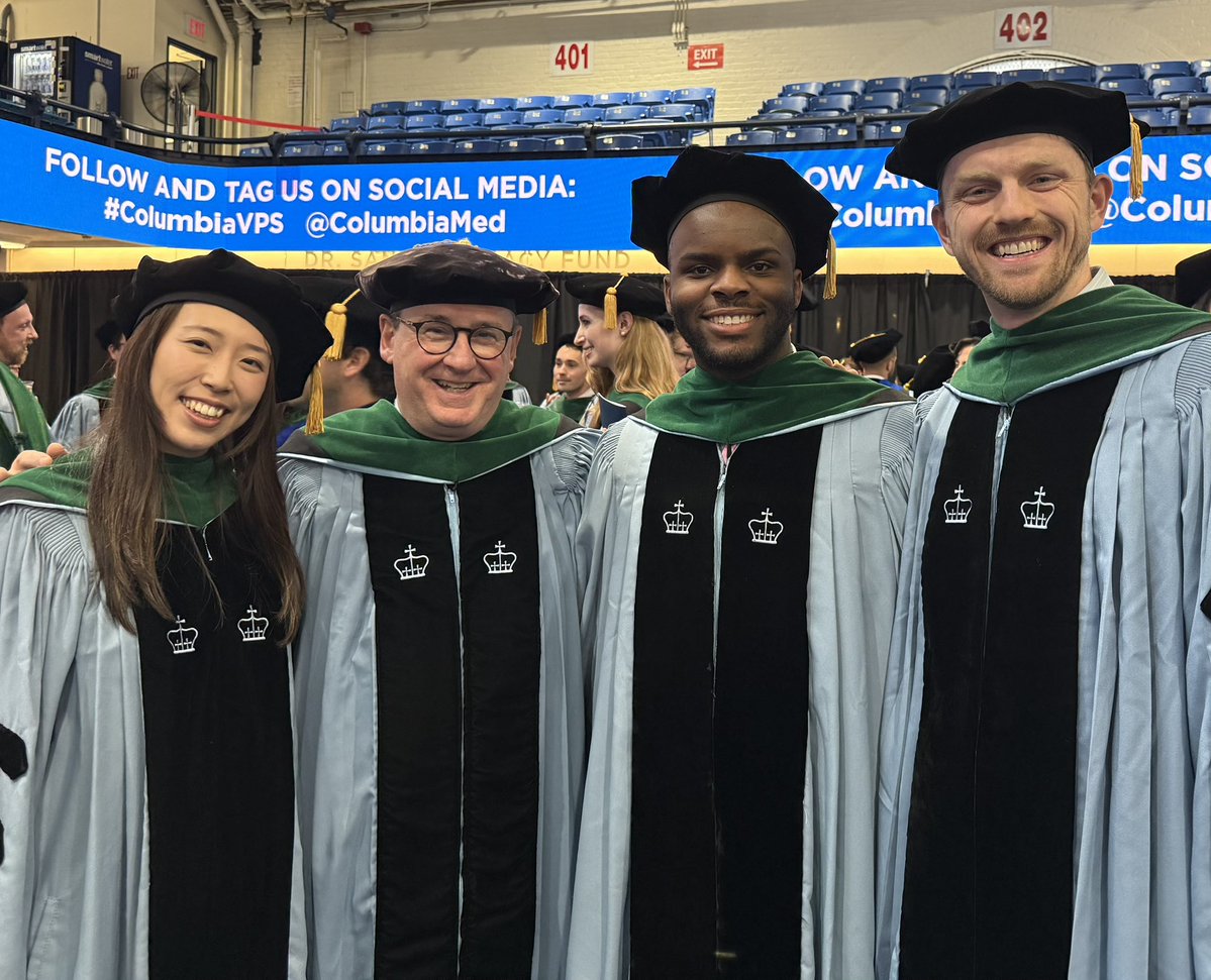 Columbia Urology (@columbiaurology) on Twitter photo Congrats to three outstanding future urologists who graduated from <a href="/ColumbiaPS/">Columbia Vagelos College of Physicians & Surgeons</a> today!
Don’t forget you’ll always have a home in our department and we’re proud to welcome you into our alumni family.
<a href="/bai_ketty/">Ketty Bai</a> <a href="/JamesJmm23/">james mckiernan</a> <a href="/KEgbuonu_/">Kenechukwu Egbuonu, MD</a> #PatTavelli Congrats to three outstanding future urologists who graduated from <a href="/ColumbiaPS/">Columbia Vagelos College of Physicians & Surgeons</a> today!
Don’t forget you’ll always have a home in our department and we’re proud to welcome you into our alumni family.
<a href="/bai_ketty/">Ketty Bai</a> <a href="/JamesJmm23/">james mckiernan</a> <a href="/KEgbuonu_/">Kenechukwu Egbuonu, MD</a> #PatTavelli