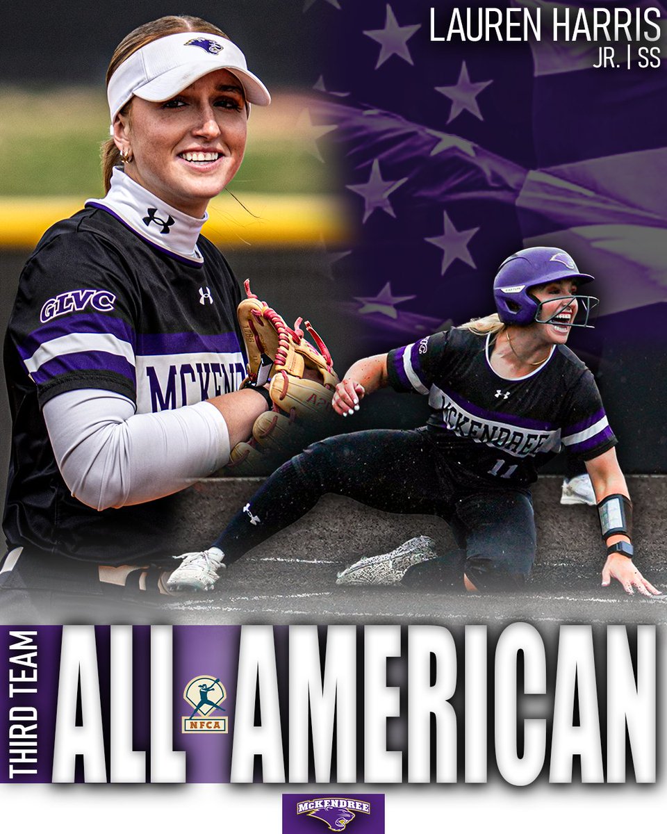McKendree Bearcats (@mckbearcats) on Twitter photo 🥎🇺🇸 <a href="/McKendreeSB/">McKendree Softball</a> standout Lauren Harris (Jr. | SS) earns her third-straight ALL-AMERICAN selection after another outstanding campaign! She finished the year with a .438/.521/.653 slash while fielding at a .957 clip!
🔗📰tinyurl.com/yvbtgv2o
#BearcatsUnleashed #D2sb #GLVCsb 🥎🇺🇸 <a href="/McKendreeSB/">McKendree Softball</a> standout Lauren Harris (Jr. | SS) earns her third-straight ALL-AMERICAN selection after another outstanding campaign! She finished the year with a .438/.521/.653 slash while fielding at a .957 clip!
🔗📰tinyurl.com/yvbtgv2o
#BearcatsUnleashed #D2sb #GLVCsb