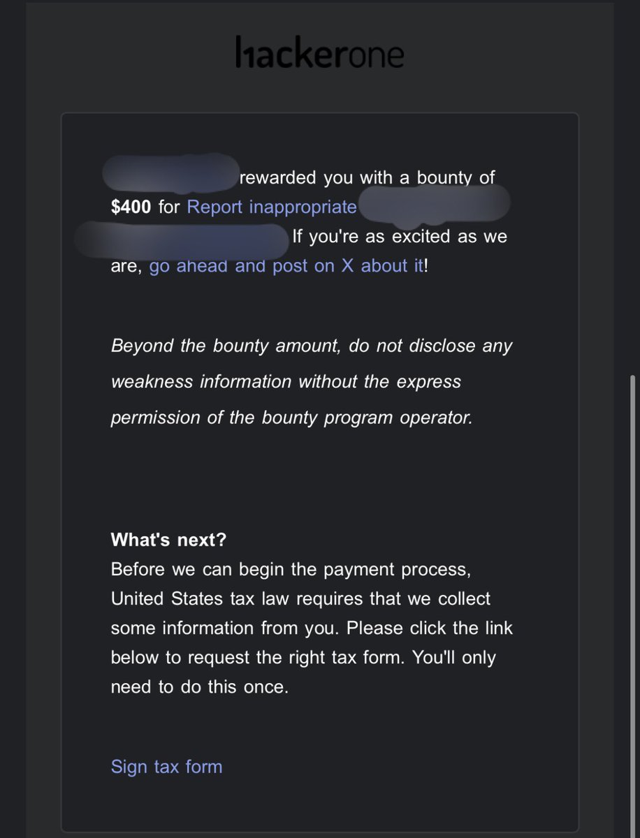 m0nd2y's tweet photo. 🚨 Just earned a $400 bounty through a private program on HackerOne!

It’s always fascinating to see how intuition and a bit of curiosity can lead to impactful discoveries. Grateful to the program for recognizing and rewarding responsible disclosure 🙌

#BugBounty #HackerOne https://t.co/20eSRCqAtv