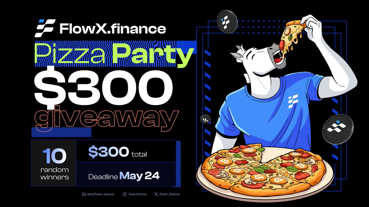 🍕 #BitcoinPizzaDay Vibes with FlowX Finance! 

How to join:
1⃣Like + RT this
2⃣Post your pizza pic, tag @FlowX_Finance
3⃣Comment your post link + SUI wallet under this tweet
Deadline: May 24, 2025, 12PM UTC

Get cheesy, get creative, get paid! 😋 

Public posts only, 1