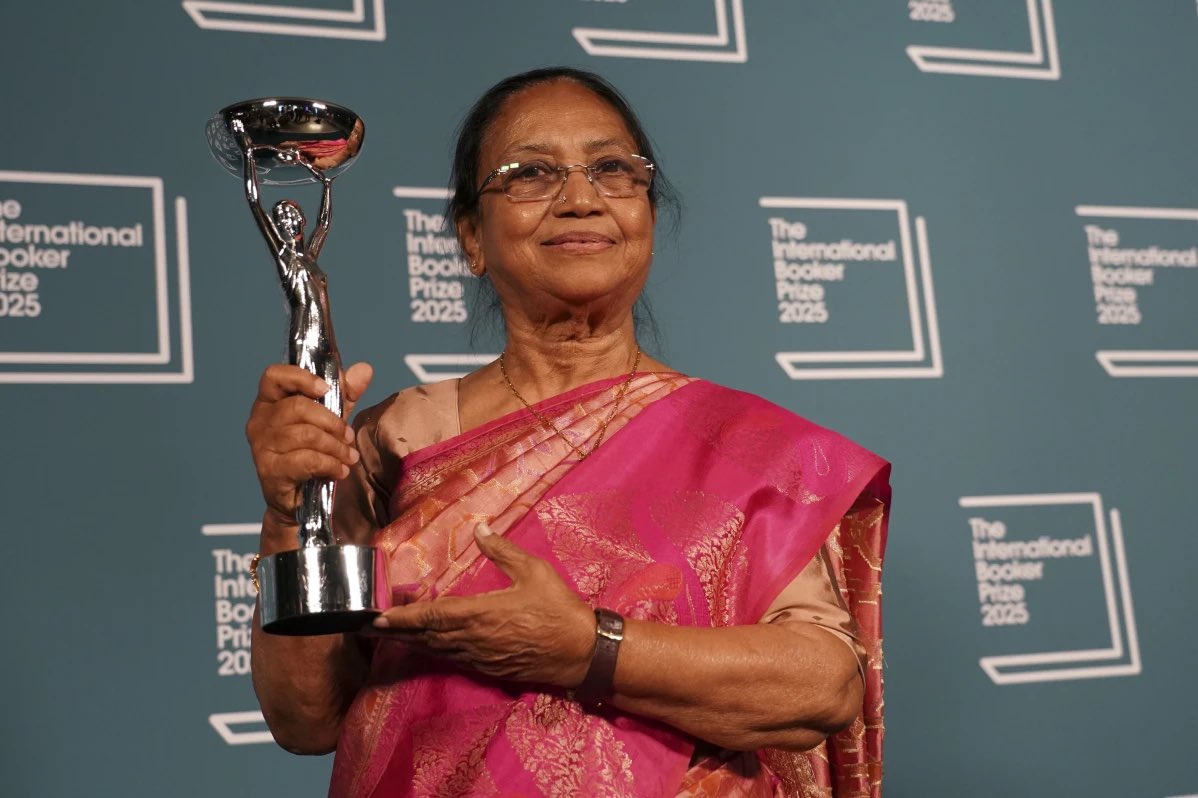 Banu Mushtaq just made history—winning the International Booker Prize for a Kannada story. 

A local voice. A global moment. This isn’t just a win for her—it’s a win for every Indian who believes our stories, languages, and soil still matter. 

<a href="/TheBookerPrizes/">The Booker Prizes</a> #BookerPrize2025