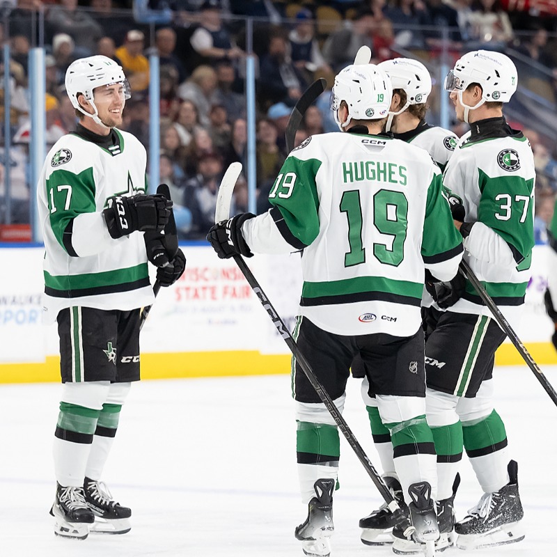 TexasStars's tweet photo. The Texas Stars delivered a 6-1 win over the Milwaukee Admirals in Game Three of the Central Division Finals on Wednesday night at UW-Milwaukee Panther Arena. Fueled by a four-goal third period, the Stars took a 2-1 lead in the best-of-five series.

More ⬇