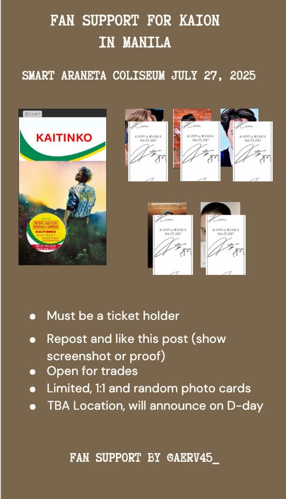 Aerv45_'s tweet photo. KAION in MANILA 072725
Fan support by AERV45_

See you EXO Ls and Erigoms.

KAITINKO para sa adulting EXOLs 😂 

 Please dm if you want to trade 🫶🏼

#KAI #KIMJONGIN #EXO #KAIONinManila #weareoneEXO  #nini #WaitOnMe  #AdultSwim #MrRover #Rover https://t.co/b7KYUF7EuB