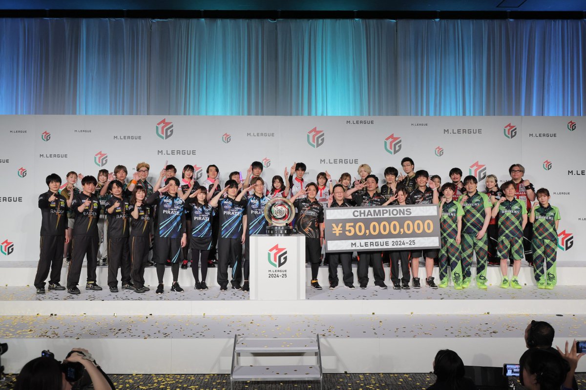 Mリーグ2024‐25 U-NEXT Pirates 準優勝 ＼ 最後まで応援してくださった