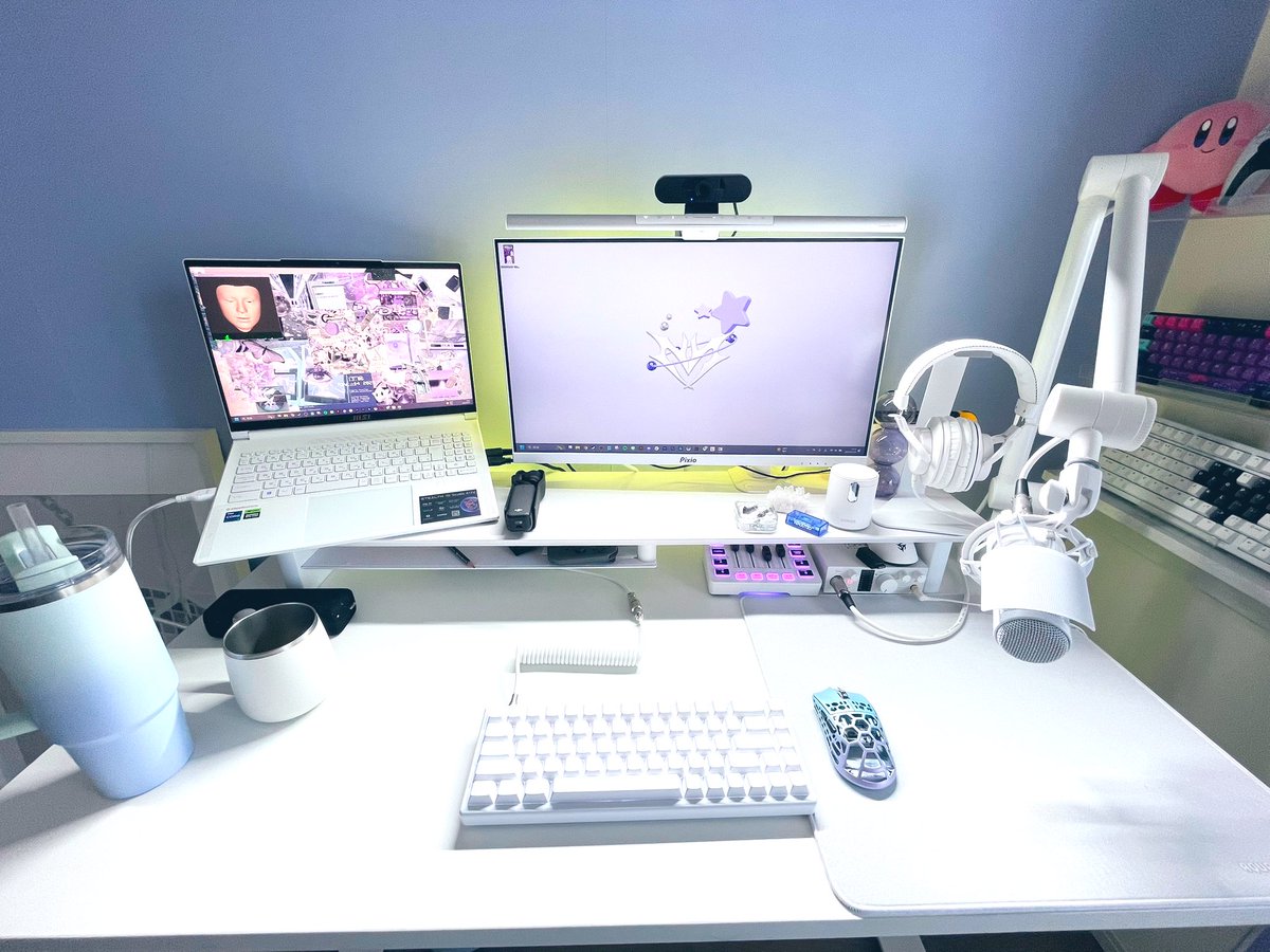 renya_pi's tweet image. 💜💛💙💚

DIY壁紙  × RGBライト🔦

どの色がすき？˖ ࣪⊹👾

💜💛💙💚

#お前らのpcデスク周り晒していけ　#desksetup #switchbot 

ツリーに他色も➰💣