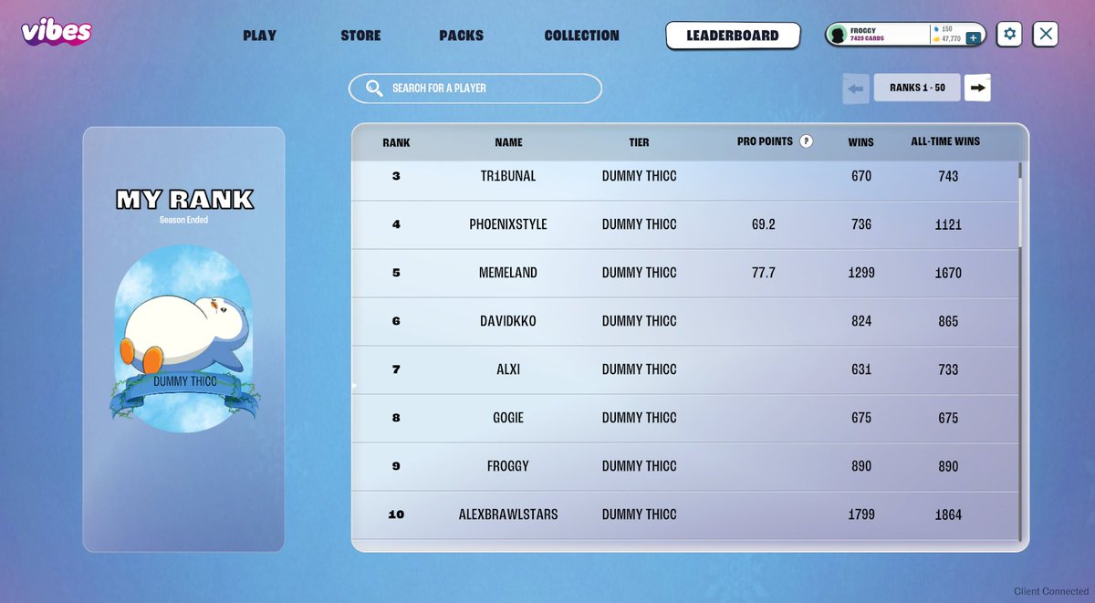Mama, we finished Rank 9 🏆🐧

Thanks for an amazing Season 1 @ocapgames <a href="/spencer/">Spencer</a>