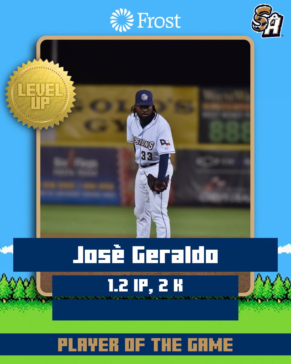 San Antonio Missions Baseball (@missionsmilb) on Twitter photo Kraken continued his dominant season out of the bullpen tonight. He got huge outs to keep the Missions in the game, making him tonight's <a href="/FrostBank/">Frost Bank</a> Player of the Game! Kraken continued his dominant season out of the bullpen tonight. He got huge outs to keep the Missions in the game, making him tonight's <a href="/FrostBank/">Frost Bank</a> Player of the Game!