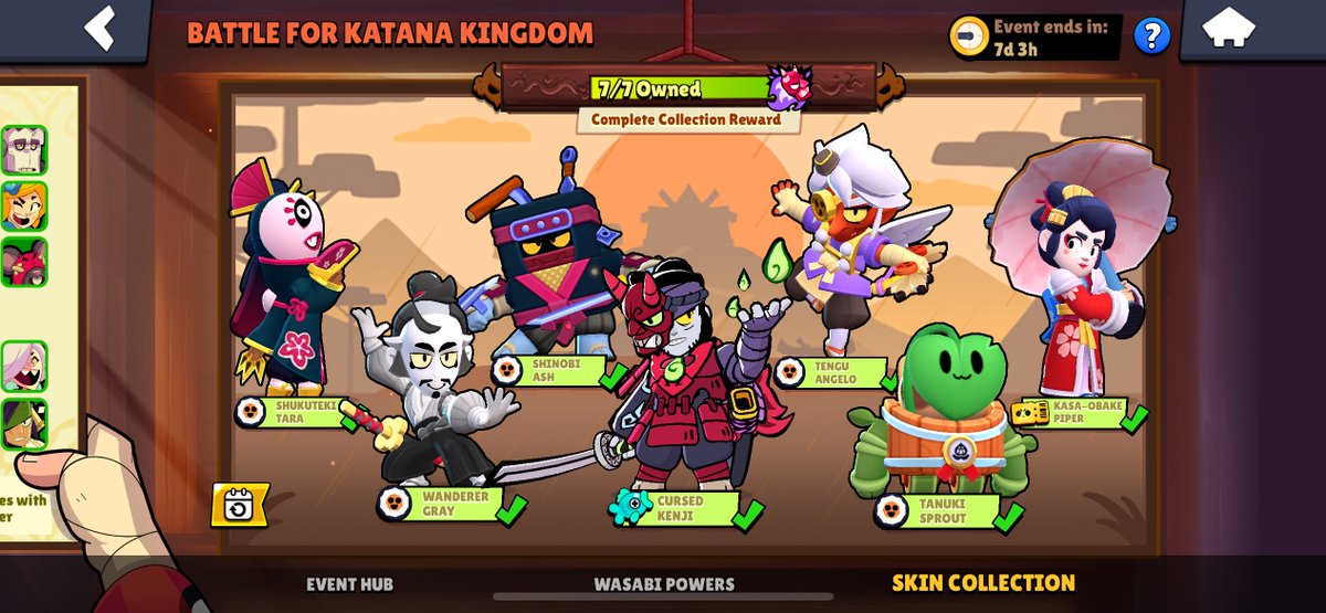 Ali__BrawlStars's tweet photo. I got all the skins in 127 sushi💀 https://t.co/TQGG24sih2