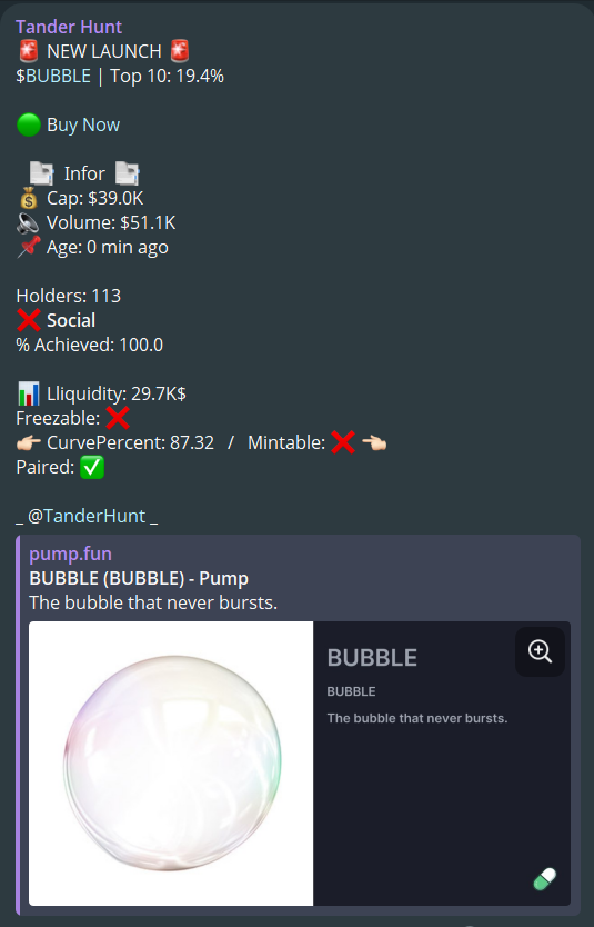 TanderhuntCall's tweet photo. 💥 $BUBBLE just popped — and I cashed out!
📈 Called at 39.0K, peaked at 577.3K, now sitting at 449.0K
🚀 That’s a X11.5 return!
Take profit. Move on. What’s next? 👀

25kAcozNKoZ2vjv4Muidy29fF2E8L9e3XwpngdqNpump
TF: $KLED $B $DIS $USDUC https://t.co/qJUkdTsnn2