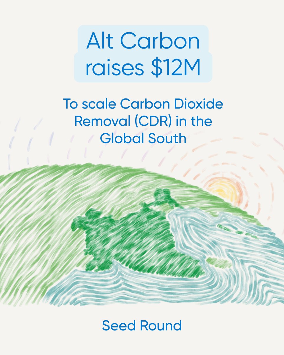 Here. 
We. 
Go.  

🌳 $12 million seed — the largest seed round for climate tech in India 🇮🇳

We're building the infrastructure for carbon removal from India, for the world.
