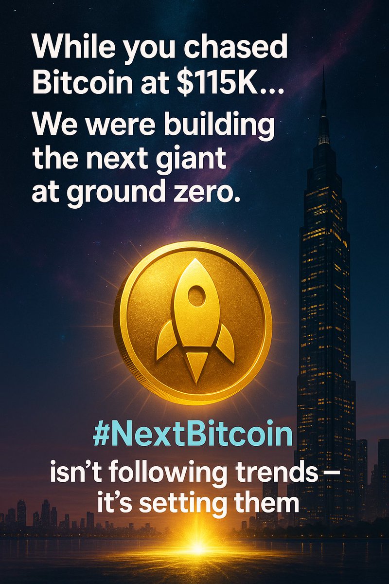 SAIPOWERCOIN's tweet photo. While you chased Bitcoin at $115K…
We were building the next giant at ground zero.
$SALPOWER isn’t following trends — it’s setting them.

#Bitcoin115K #NextBitcoin #CryptoLegends #SALPOWER #UnderdogToGiant #BeforeThePump #AltcoinSeason #Web3Momentum #CryptoNews #BreakoutCoin https://t.co/gJ6SYf9UFz