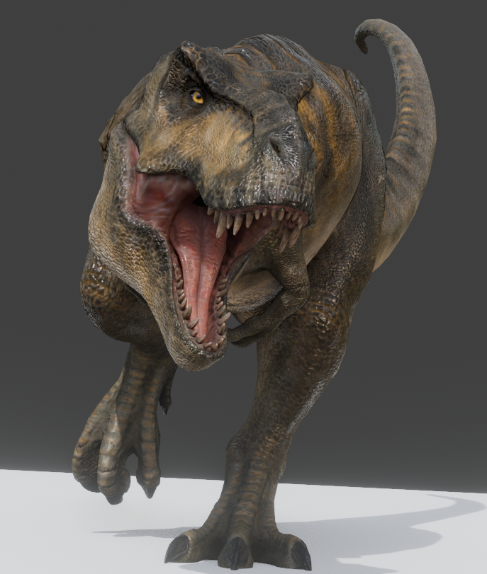 GvkTheGoober's tweet photo. Made the T-rex from Jurassic world rebirth using the JWE2 model #Blender #JurassicWorldRebirth https://t.co/vClVGESlIV