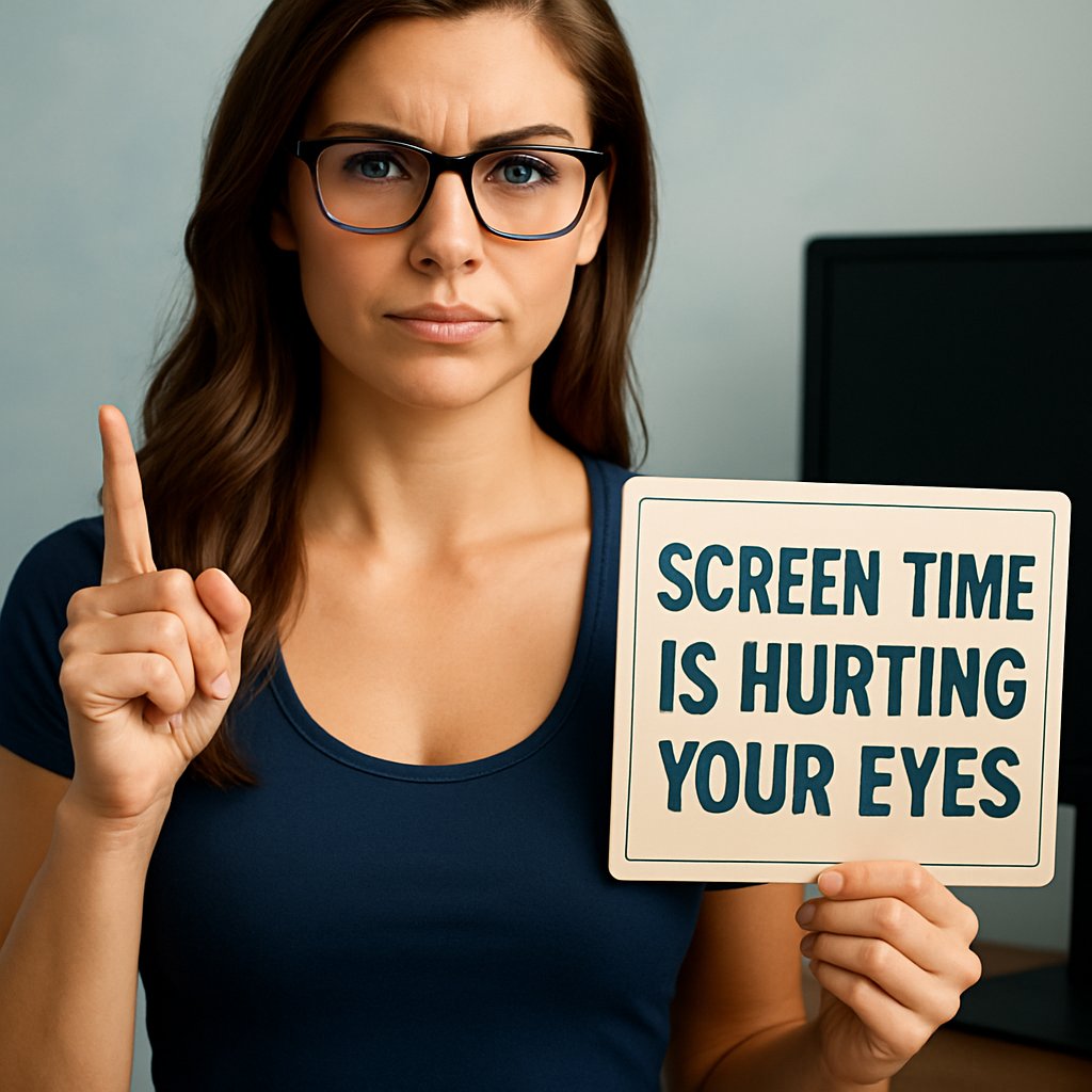 🚨BREAKING: Screen Time is Silently Damaging Your Eyes!

Your eyes weren’t built for 10+ hours of screen time — but that’s what most of us do daily.

Here’s what’s happening behind the screen:

Blurry vision? That’s Computer Vision Syndrome.

Dry eyes? Your blink rate drops by
