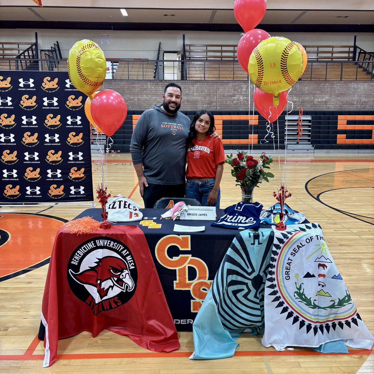 CDS Aztec Softball 🥎 (@cdsaztecsoftbal) on Twitter photo Congratulations Briseis on signing your National Letter of Intent 🥎 in front of your family and friends today. We are INCREDIBLY PROUD of you! 🧡💛 #SeniorSeason #Redhawks <a href="/CdS_Aztecs/">Corona del Sol Athletics</a> <a href="/cds_equipment/">CdS Athletic Equipment</a> Congratulations Briseis on signing your National Letter of Intent 🥎 in front of your family and friends today. We are INCREDIBLY PROUD of you! 🧡💛 #SeniorSeason #Redhawks <a href="/CdS_Aztecs/">Corona del Sol Athletics</a> <a href="/cds_equipment/">CdS Athletic Equipment</a>