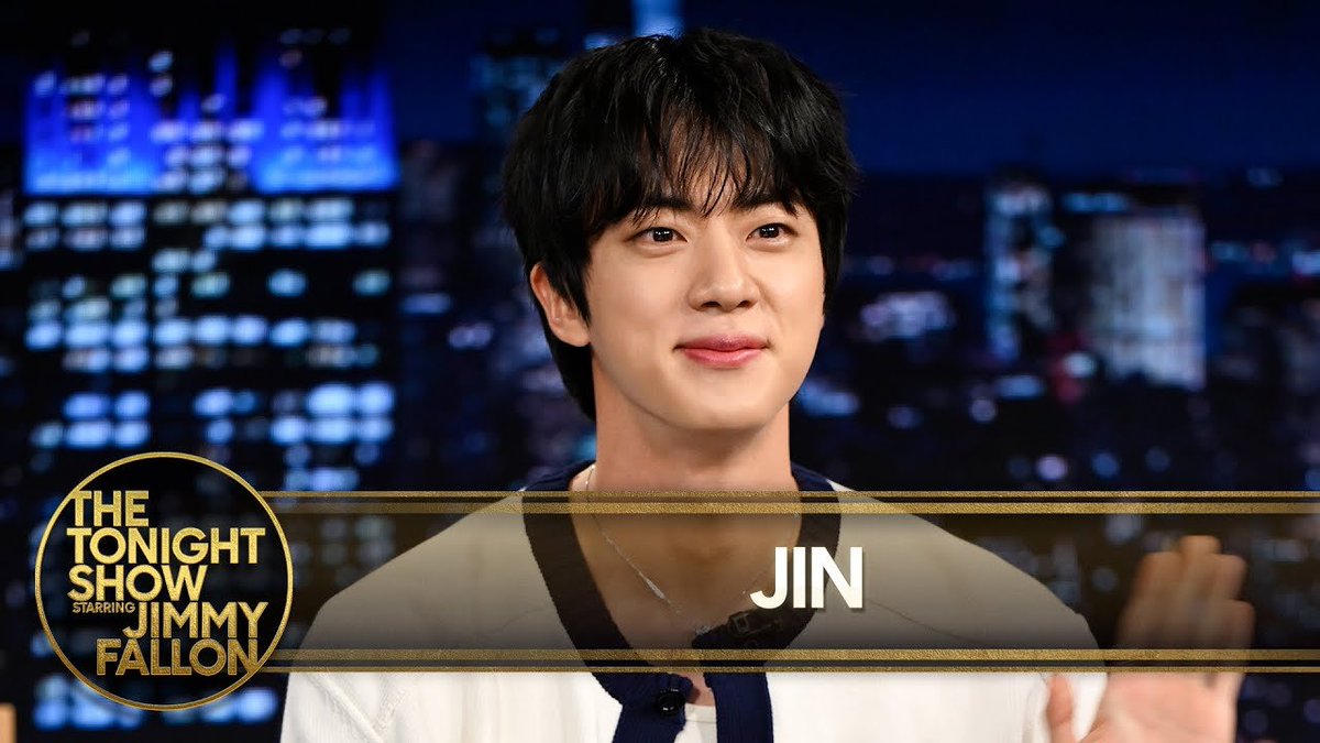 Jin Talks BTS Reunion in June, First Solo Tour and Echo; Takes Over The Tonight Show Desk | The Tonight Show Starring Jimmy Fallon

youtu.be/2yEJwdy-Pfg?si…