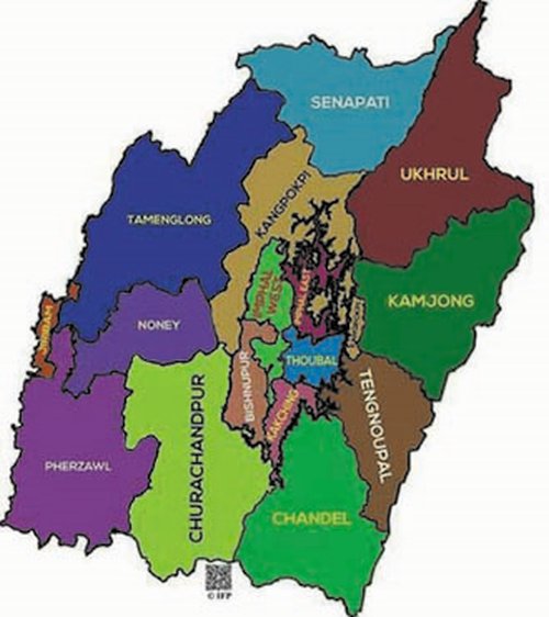 For those who don't know Manipur. 
This map is Manipur and not '....land'. Those who didn't ever see this are not less than aliens. The hearts whose attachment to it and the sense of belongingness are lost are themselves proved that they are ....... (Fill in the blanks).