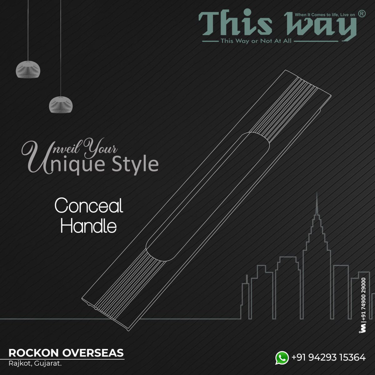 ibais_hardware's tweet image. ROCKON OVERSEAS (RAJKOT)

For enquiry via WhatsApp click:
ibais.biz/9429315364

Mr. Ghanshyam Vora - +919429315364
#thisway #rajkot #concealhandle #khutihardware #pullhandle #doors #doorhandle #hardwareb2bplaform 
.
@ibais_hardware