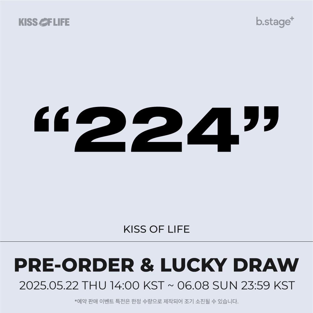 bstageplus's tweet photo. KISS OF LIFE 4th Mini Album [224]
b.staeg+ PRE-ORDER&LUCKY DRAW EVENT

🥤구매자 전원 특전
b.stage+ ONLY 미공개 포토카드 빨대 ver. (4종 중 랜덤 1장)

🥤럭키드로우 당첨자 특전
친필 사인 폴라로이드 1장 8명 (멤버 랜덤)

~2025.06.08 SUN 23:59 KST
🔗https://t.co/xSr0ps1J20

#KISSOFLIFE #키스오브라이프 #KIOF #키오프
#JULIE #NATTY #BELLE #HANEUL
#쥴리 #나띠 #벨 #하늘
#KISSOFLIFE_224
