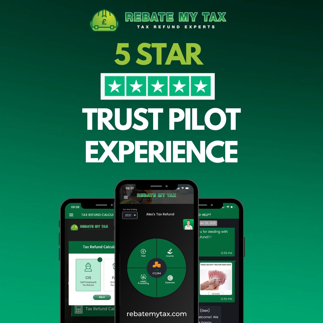 rebatemytax's tweet image. Rebate My Tax is 5-star rated on Trust Pilot!! Number 1 Tax App!!
#tax #taxrefund #taxrebate #rebate #refund #selfemployed #trustpilot #rebatemytax #testimonial #reviews #5stars #happy #customers #thankyou #customer #service